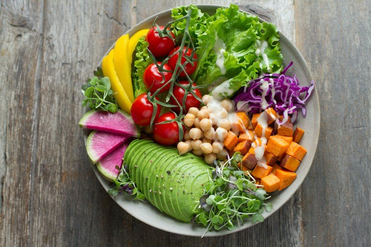 Fresh nourishing salad